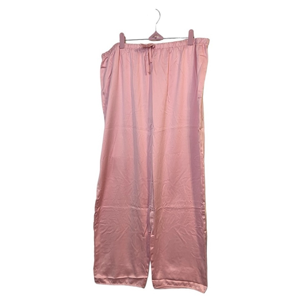 Frederick’s of Hollywood baby pink satin pajama set size 2x and 3x NWT - Picture 8 of 10